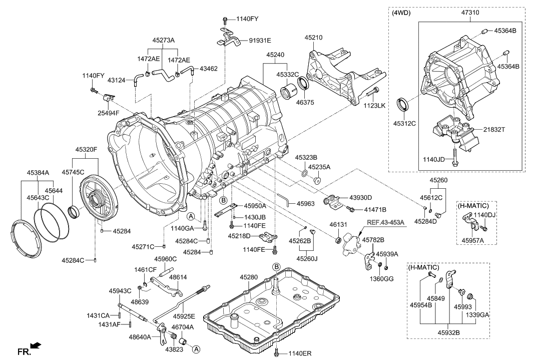 45673 47000 Genuine Hyundai D Ring