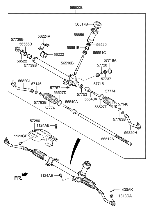 2017 Hyundai Accent Power Steering Gear Box Hyundai Parts Deal