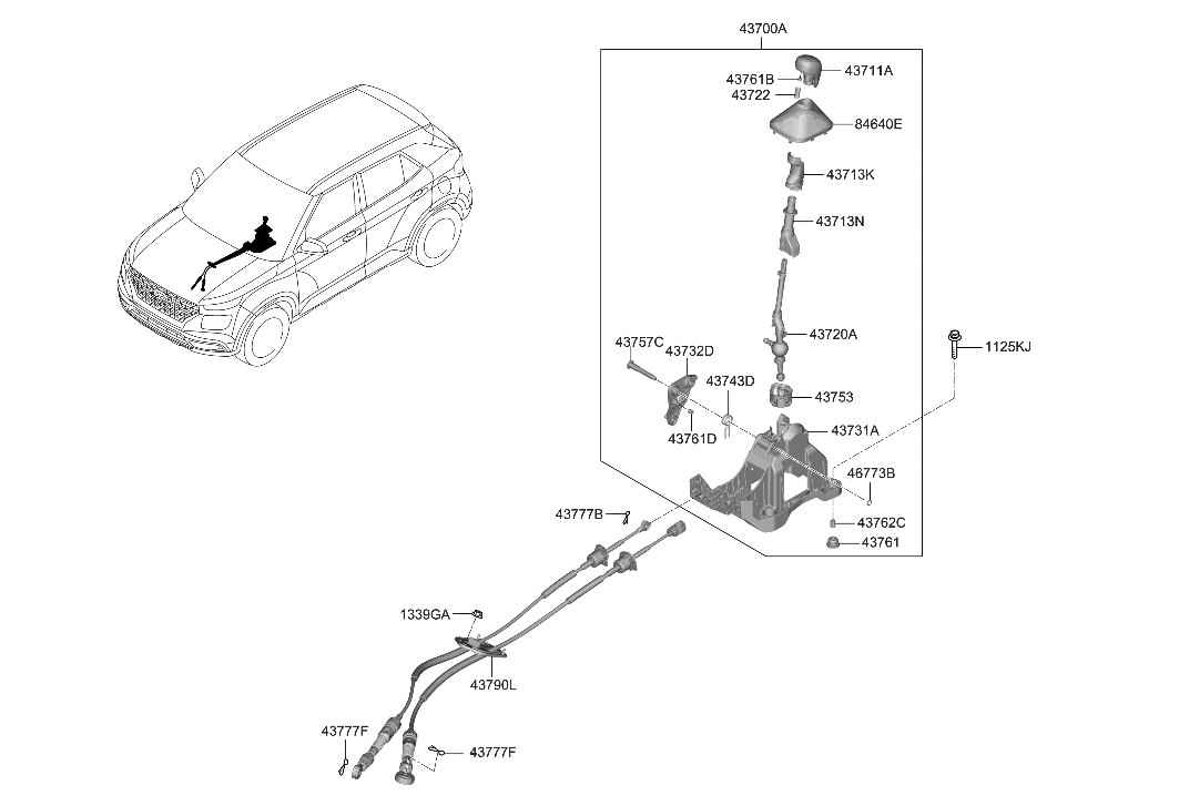 43700-k2110-npe-genuine-hyundai-lever-assembly-mtm