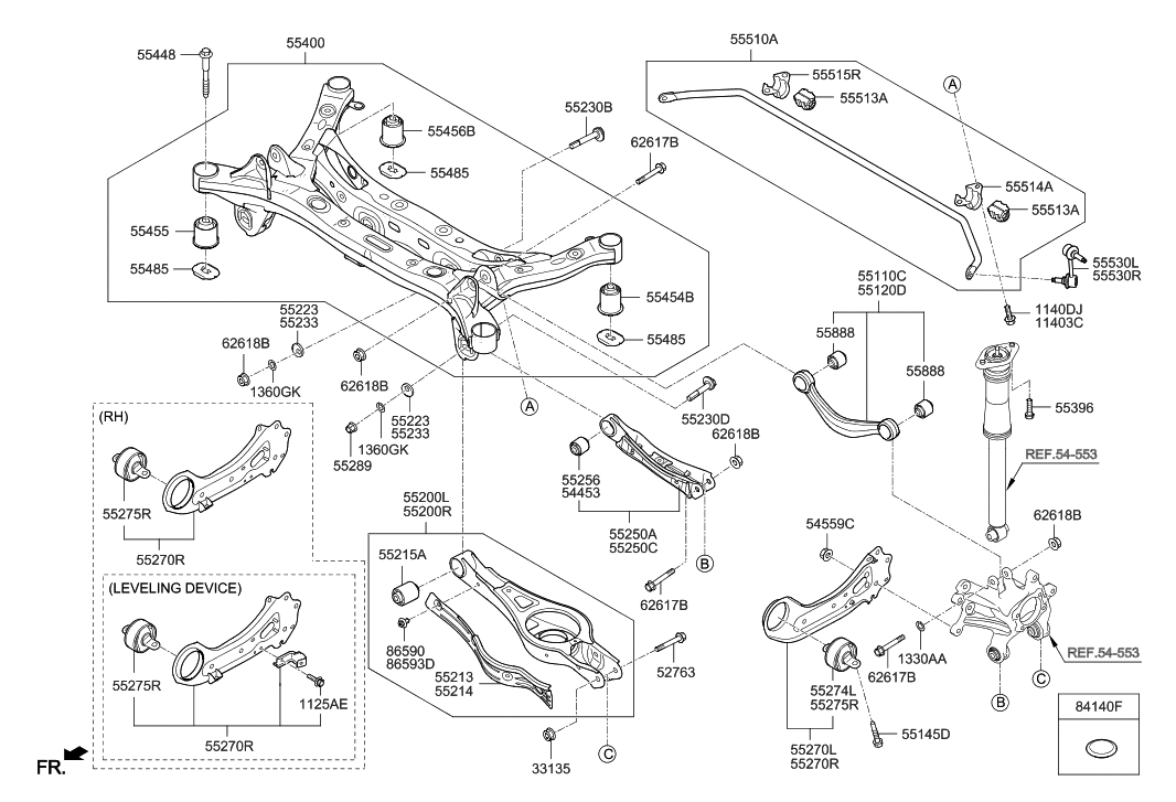 2016 Hyundai Sonata Hybrid Rear Suspension Control Arm