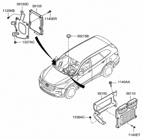 Genuine Hyundai 39150-3CAA0 IDB Bracket Genuine Hyundai 39150-3CAA0 IDB Bracket