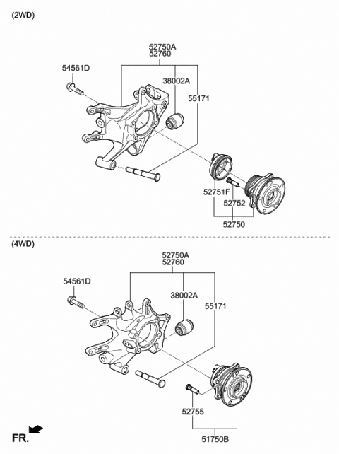 52751-B8100 - Genuine Hyundai REAR BEARING SENSOR
