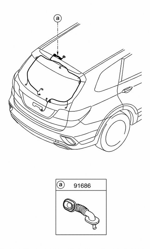 Genuine Hyundai 91600-2E301 Door Wiring Assembly Front 