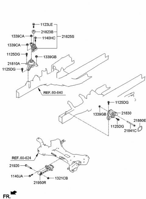 Genuine Hyundai 21810-34600 Engine Mounting Bracket Assembly Genuine Hyundai 21810-34600 Engine Mounting Bracket Assembly