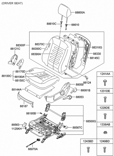 Genuine Hyundai 88050-2L000-4W Seat Cushion Shield Cover Genuine Hyundai 88050-2L000-4W Seat Cushion Shield Cover