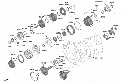 Transaxle Gear - Auto - 2020 Hyundai Genesis G70