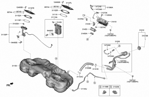 Fuel System - 2020 Hyundai Genesis G70