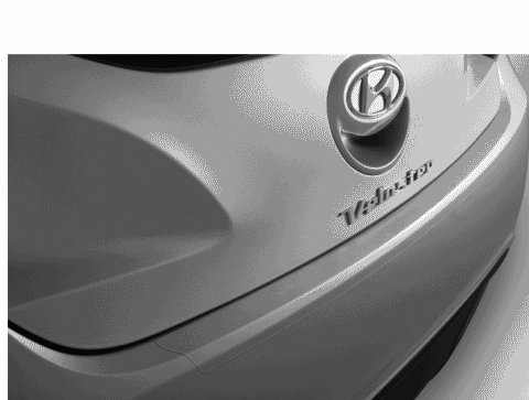 2013 Hyundai Veloster Applique, Rear Bumper Diagram