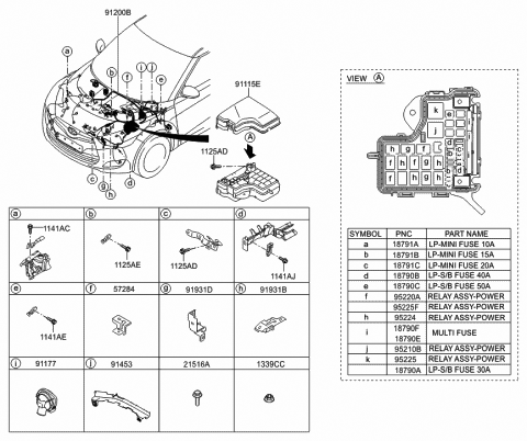 Front Wiring - 2016 Hyundai Veloster  Veloster Back Up Sensor Wiring Diagram    Hyundai Parts Deal