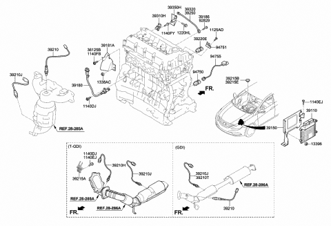Genuine Hyundai 39210-2G550 Oxygen Sensor Assembly Genuine Hyundai 39210-2G550 Oxygen Sensor Assembly