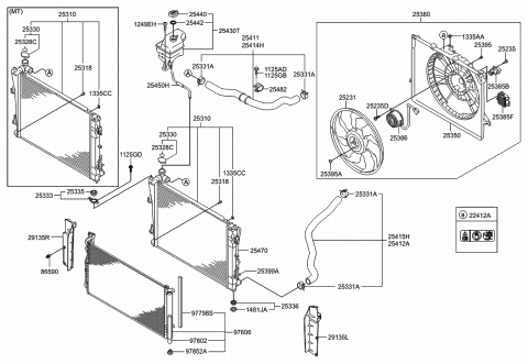 Genuine Hyundai 97606-3N000 Cooler Condenser Assembly Genuine Hyundai 97606-3N000 Cooler Condenser Assembly