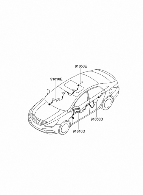 Door Wiring - 2011 Hyundai Sonata