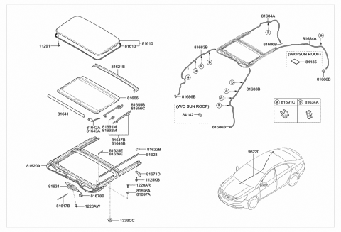 Genuine Hyundai 81657-28000 Sunroof Guide Rail Cover Right Genuine Hyundai 81657-28000 Sunroof Guide Rail Cover Right