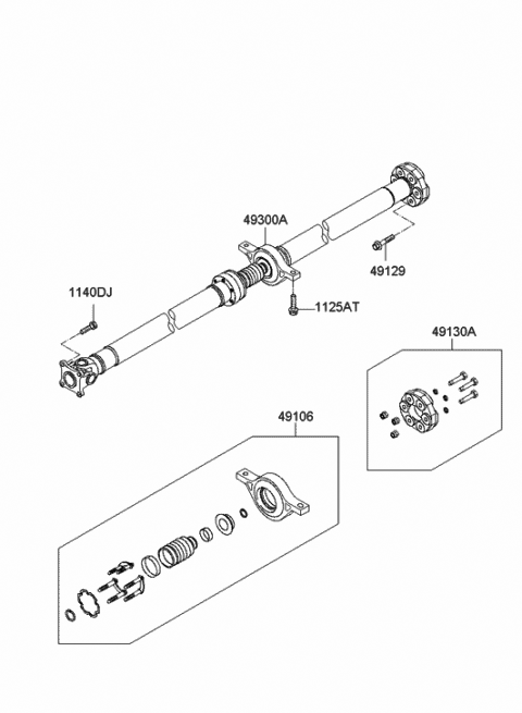 2011 Hyundai Tucson Bolt-Washer Assembly Diagram for 11252-10456-K