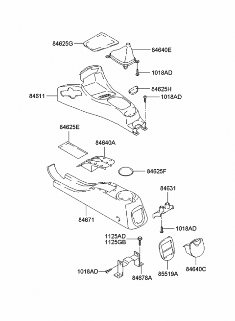 Genuine Hyundai 84620-1E000-S1 Shift Lever Boot Assembly Genuine Hyundai 84620-1E000-S1 Shift Lever Boot Assembly