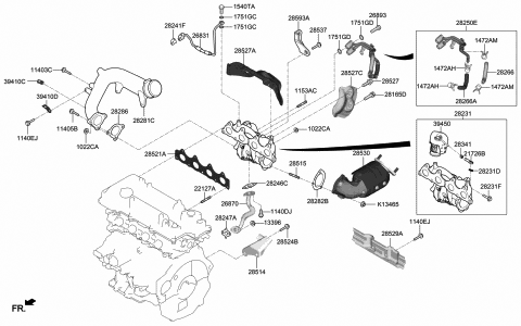 Hyundai 28231-2B790 TURBOCHARGER