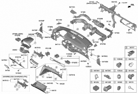 2020 Hyundai Veloster Charger Assembly-Usb Diagram for 96125-J3000