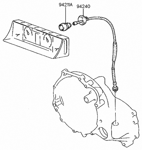 1992 Hyundai Sonata Speedometer Cable Diagram