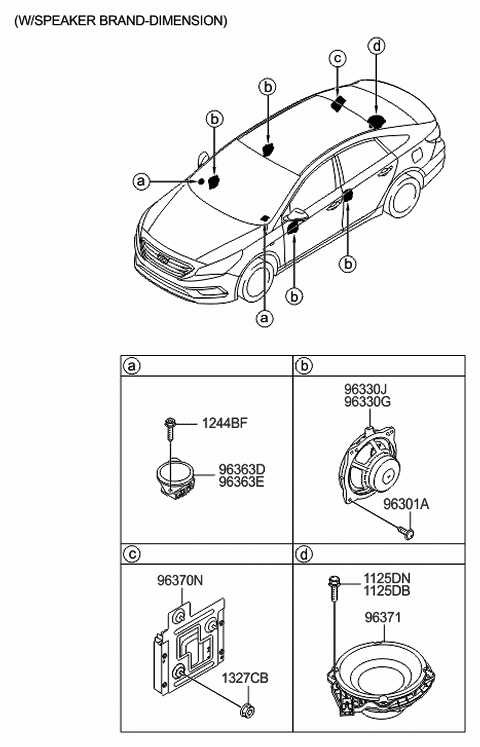 96330-C2200 Genuine Hyundai Front Door 