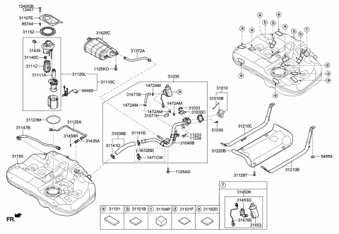 Genuine Hyundai 31420-3J500 Canister Assembly Genuine Hyundai 31420-3J500 Canister Assembly