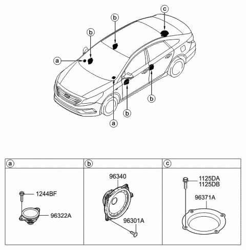 Speaker - 2015 Hyundai Sonata