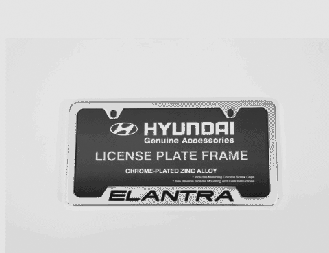 2013 Hyundai Elantra License Plate Frame Diagram 2