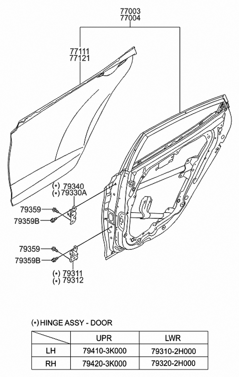Genuine Hyundai 85875-3L200-J9 Door Scuff Trim Assembly Left Rear Genuine Hyundai 85875-3L200-J9 Door Scuff Trim Assembly Left Rear