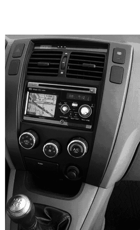 2007 Hyundai Tucson Kenwood 1/2 Nav Install Kit W Diagram for U8591-2E000