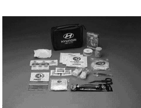 2009 Hyundai Tucson First Aid Kit Diagram