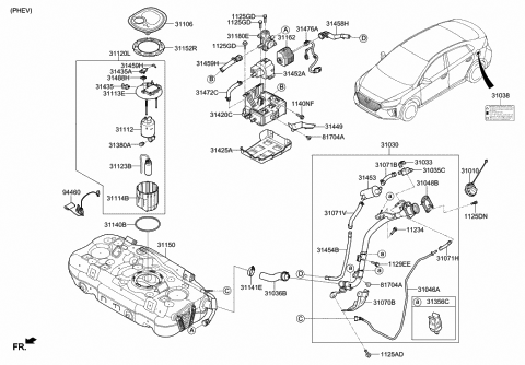 Fuel System - 2019 Hyundai Ioniq Hybrid