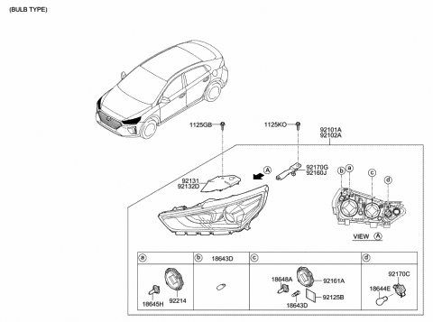 Head Lamp - 2019 Hyundai Ioniq Hybrid