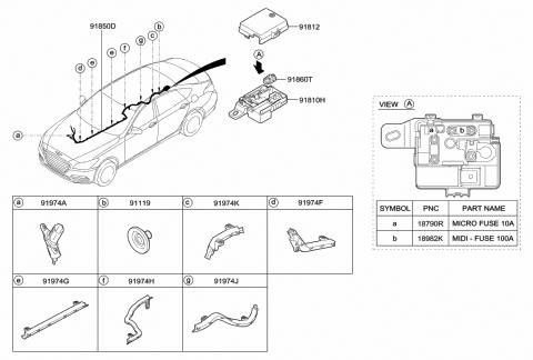 Miscellaneous Wiring - 2018 Hyundai Genesis G80