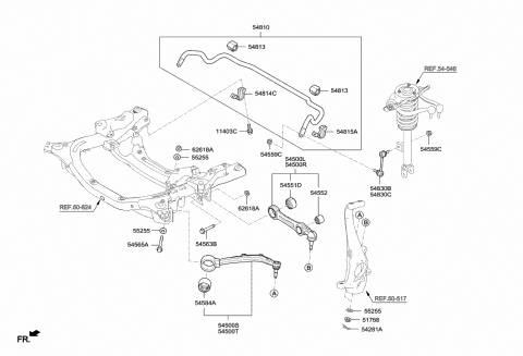 Details about   For 2017-2018 Genesis G80 Control Arm and Ball Joint Assembly 71165FB