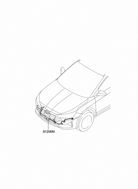 Genuine Hyundai 91450-38122 Engine Control Module Wiring Assembly Genuine Hyundai 91450-38122 Engine Control Module Wiring Assembly