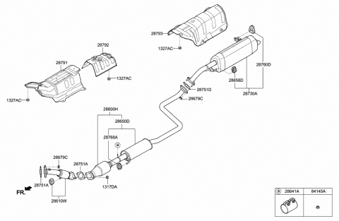 Genuine Hyundai 28760-34100 Exhaust Hanger Support Assembly Genuine Hyundai 28760-34100 Exhaust Hanger Support Assembly