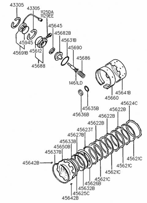 45691-22612 Genuine Hyundai Switch-Kick Down Servo