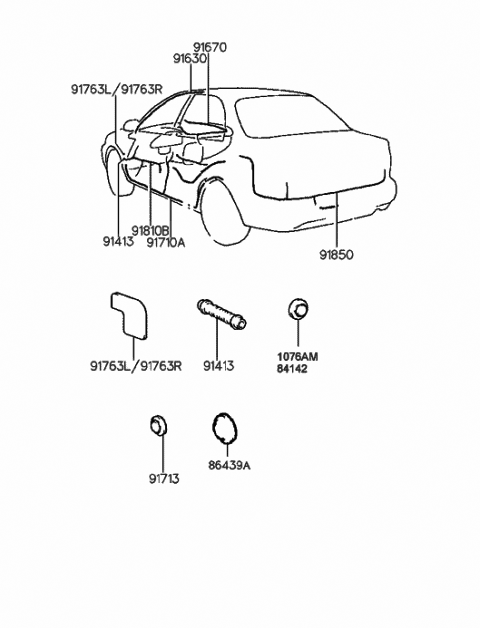 2013 Hyundai Sonata Hybrid Head Unit Assembly-Avn Diagram for 96560-4R700-4X
