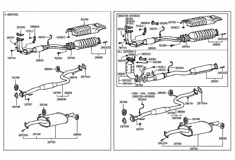 1994 Hyundai Accent Sensor Assembly-Oxygen Diagram for 39210-22030