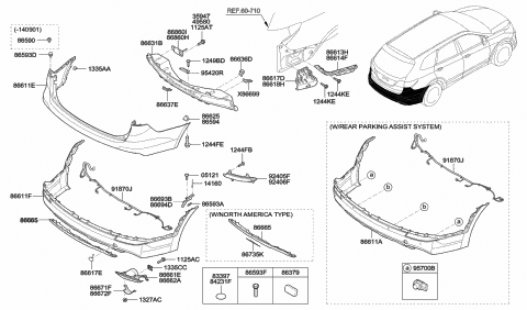 Rear Genuine Hyundai 85888-B8500-NBC Side Step Plate Trim Right Rear Genuine Hyundai 85888-B8500-NBC Side Step Plate Trim Right