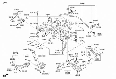 Rear Genuine Hyundai 55270-38000 Trailing Arm Assembly Rear Genuine Hyundai 55270-38000 Trailing Arm Assembly