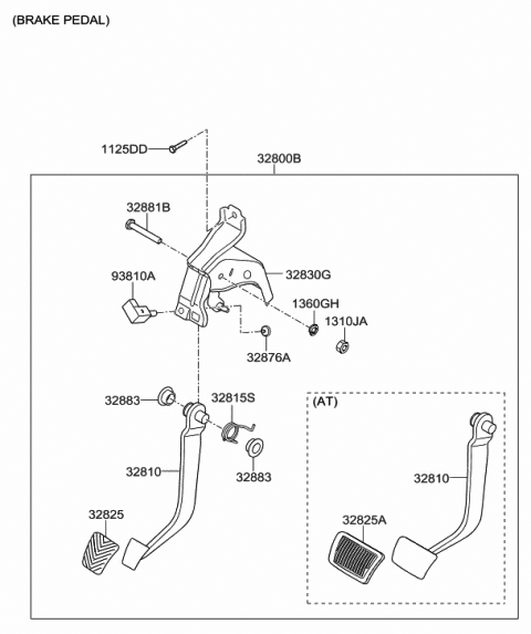 Genuine Hyundai 32802-3Q500 Clutch Pedal Assembly Genuine Hyundai 32802-3Q500 Clutch Pedal Assembly