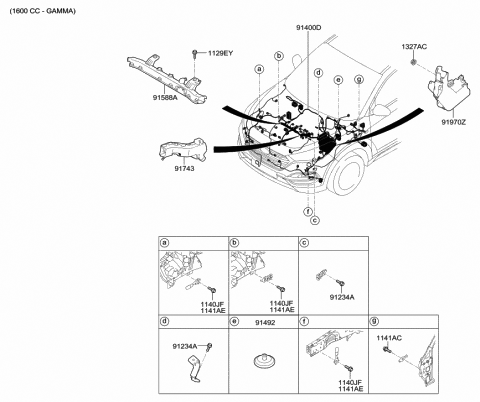 Control Wiring - 2016 Hyundai Tucson Gas