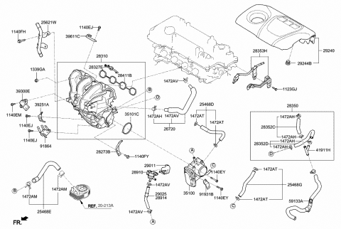 Intake Manifold - 2016 Hyundai Tucson Gas