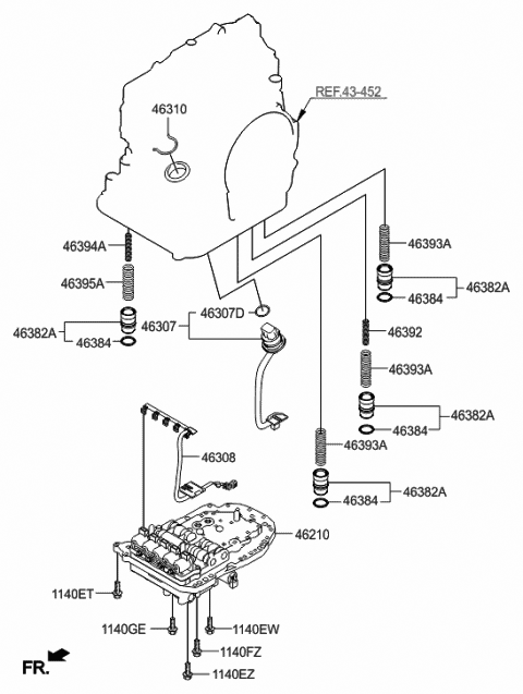 Genuine Hyundai 46307-23000 Valve Body Harness Genuine Hyundai 46307-23000 Valve Body Harness