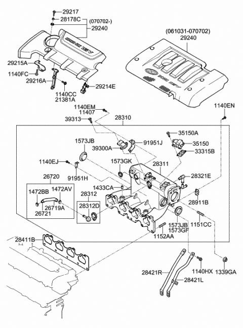 2008 Hyundai Elantra Actuator Assembly-Idle Speed Diagram for 35150-23900