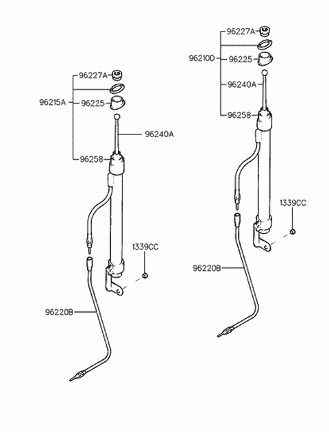 Genuine Hyundai 96230-3X060 Antenna Feeder Cable Genuine Hyundai 96230-3X060 Antenna Feeder Cable