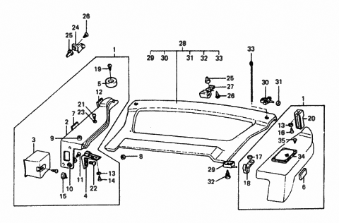 1987 Hyundai Excel Screw-Machine Diagram for 12210-04163