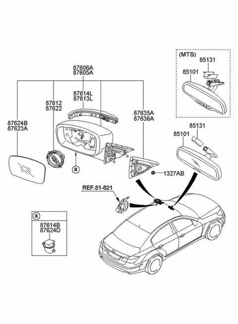 2020 Hyundai Palisade SPACER Diagram for 45867-3B086