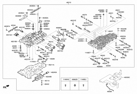 2009 Hyundai Genesis Plug-STOPPER Diagram for 46241-4E000