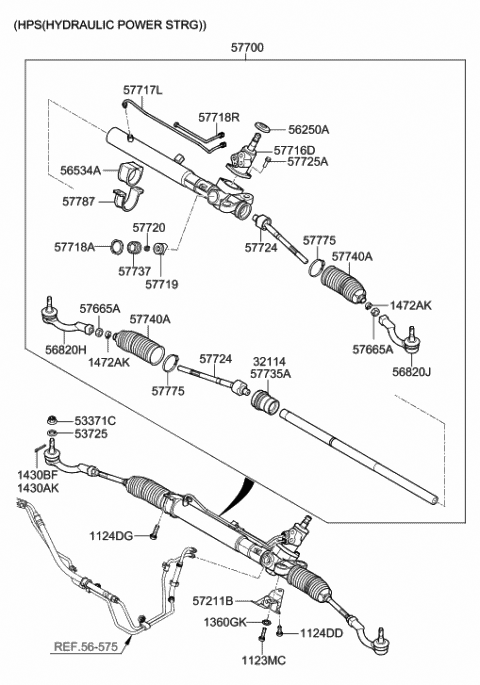 2010 Hyundai Genesis Spring-Yoke Diagram for 57720-3M900